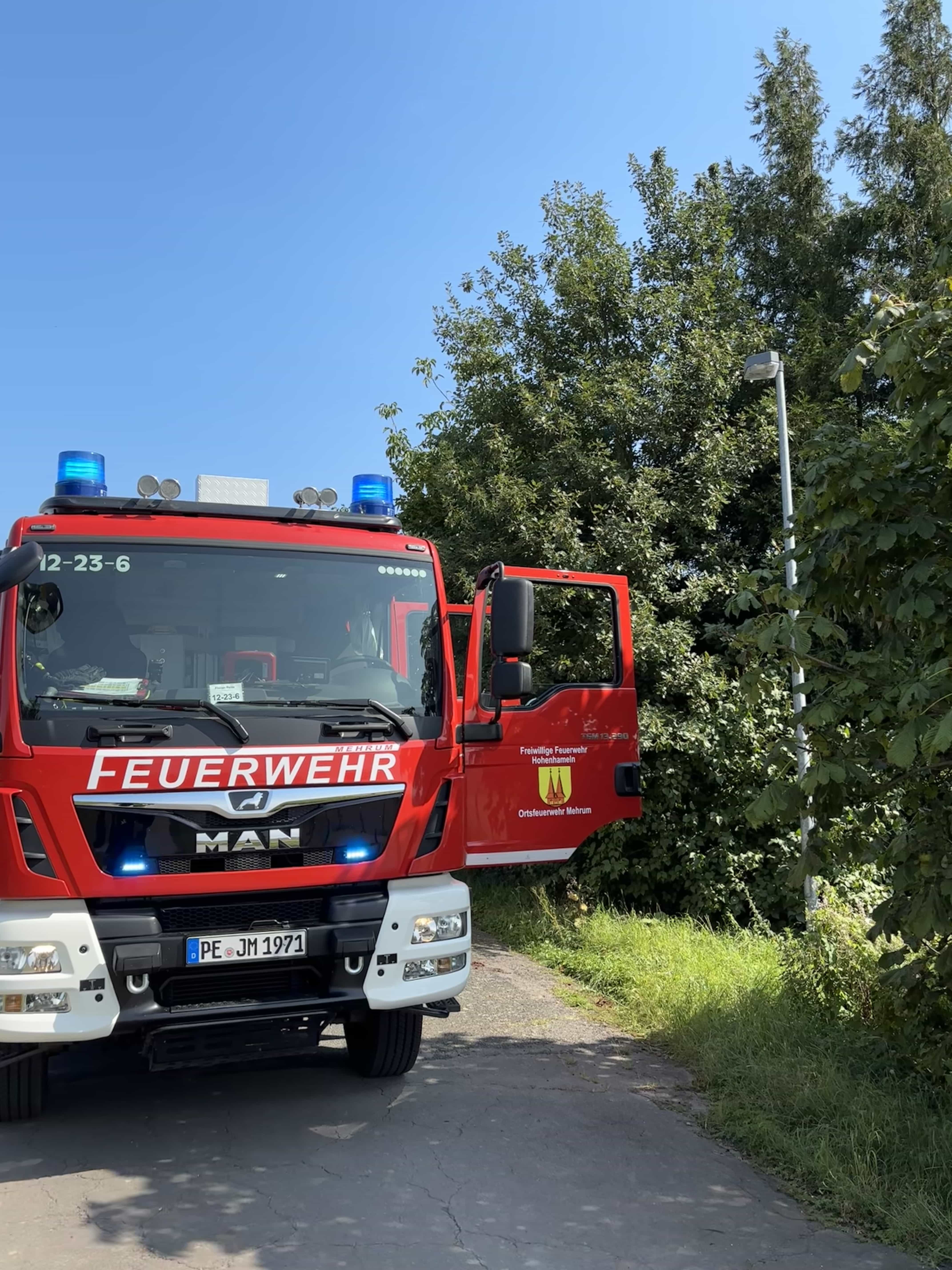 Verdächtiger Rauch Mehrum 12.08.25