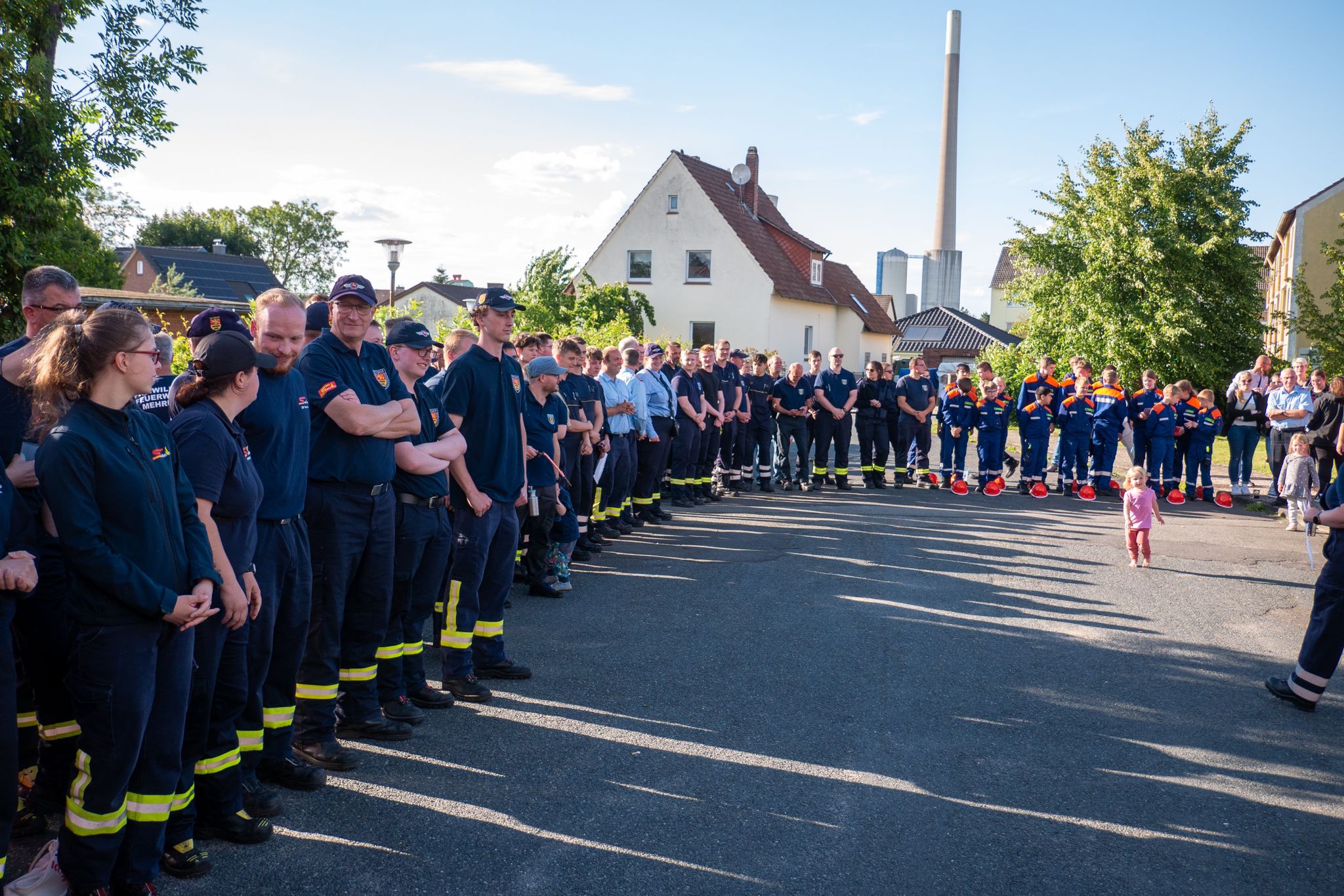 Die Gruppen beim Antreten